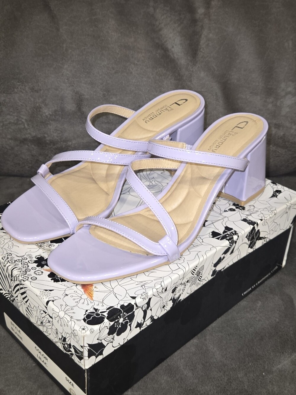 Strappy Lilac Laundry Blaine Heeled Sandals